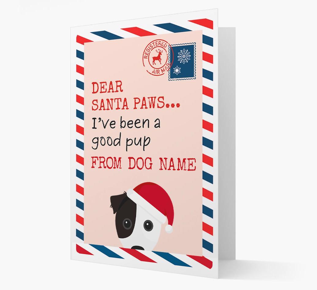'Dear Santa' Card with your {breedFullName} Christmas Icon