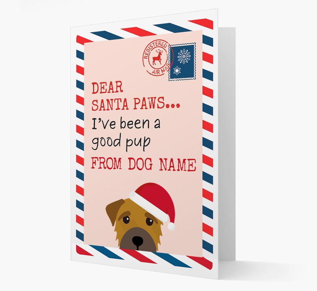 'Dear Santa' Card with your {breedFullName} Christmas Icon