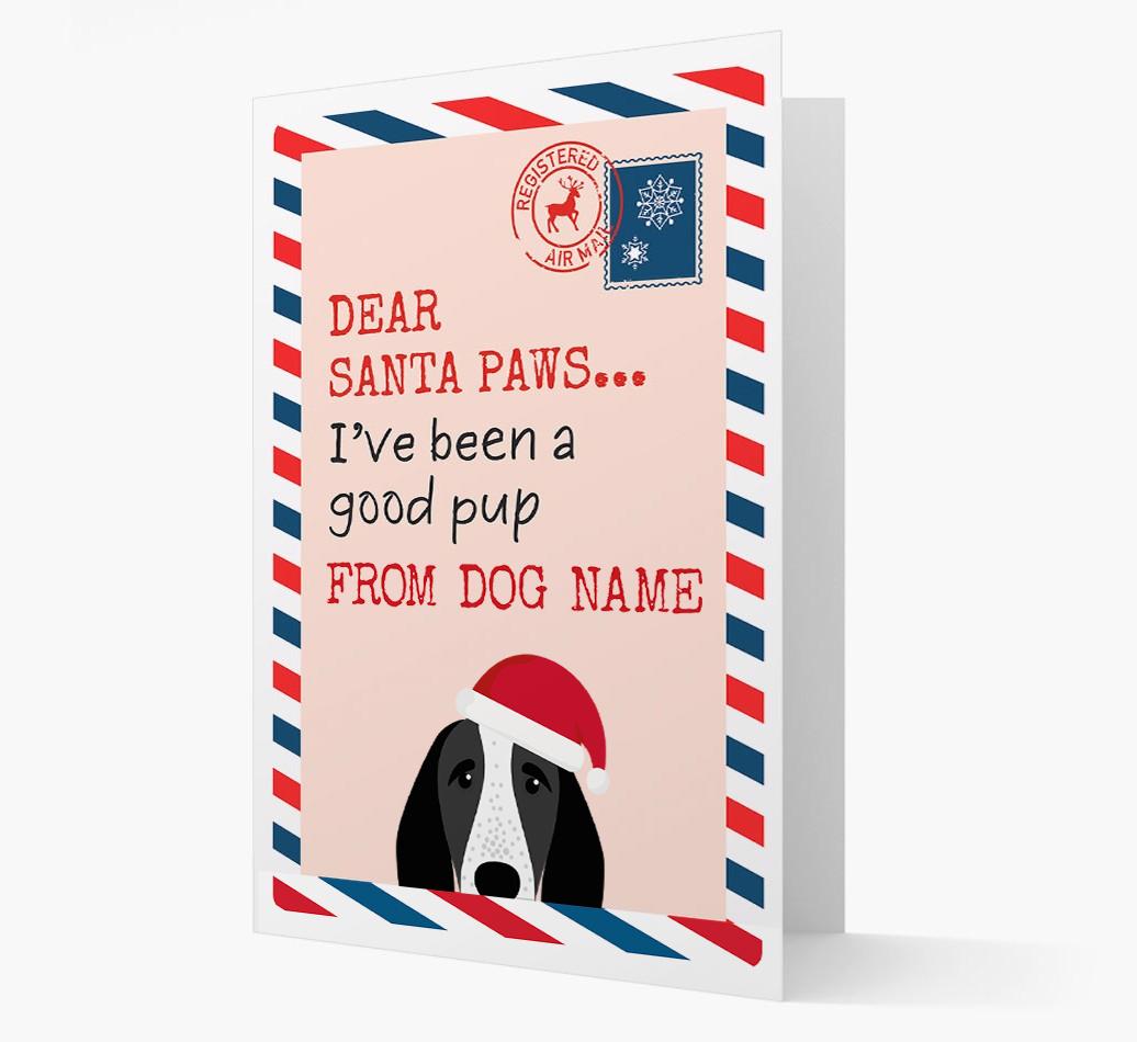 'Dear Santa' Card with your {breedFullName} Christmas Icon