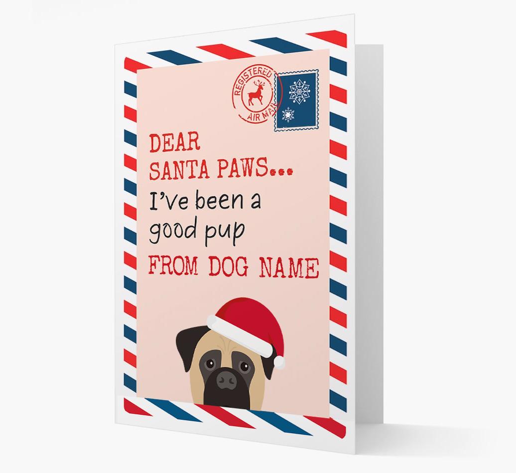 'Dear Santa' Card with your {breedFullName} Christmas Icon