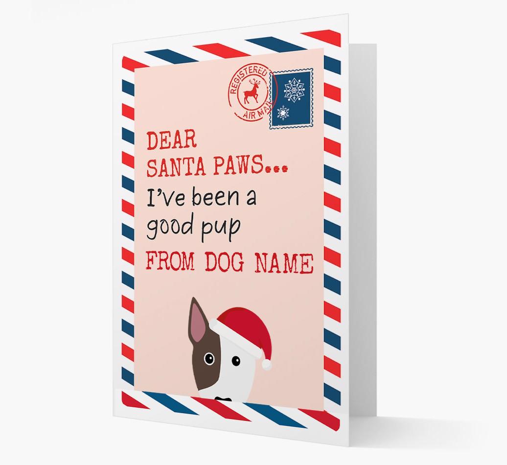 'Dear Santa' Card with your {breedFullName} Christmas Icon