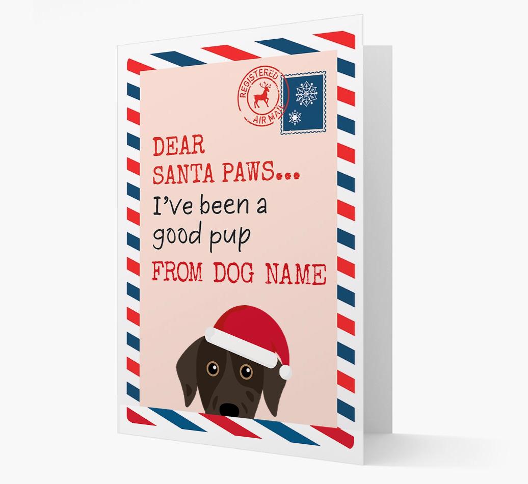 'Dear Santa' Card with your {breedFullName} Christmas Icon