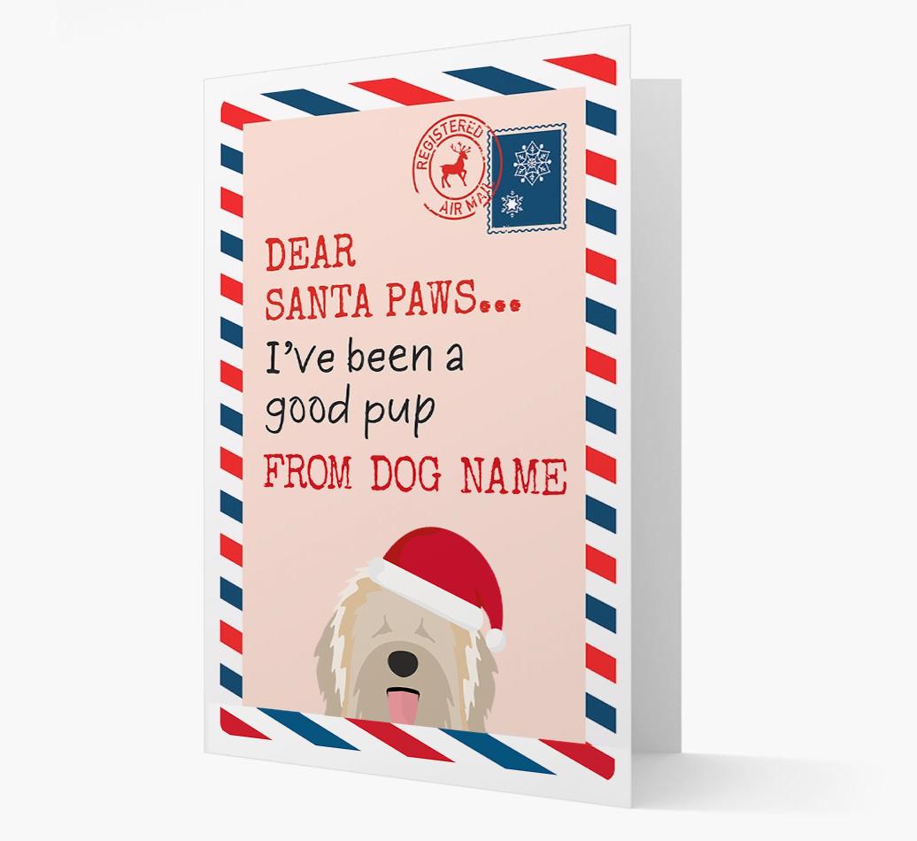 'Dear Santa' Card with your {breedFullName} Christmas Icon