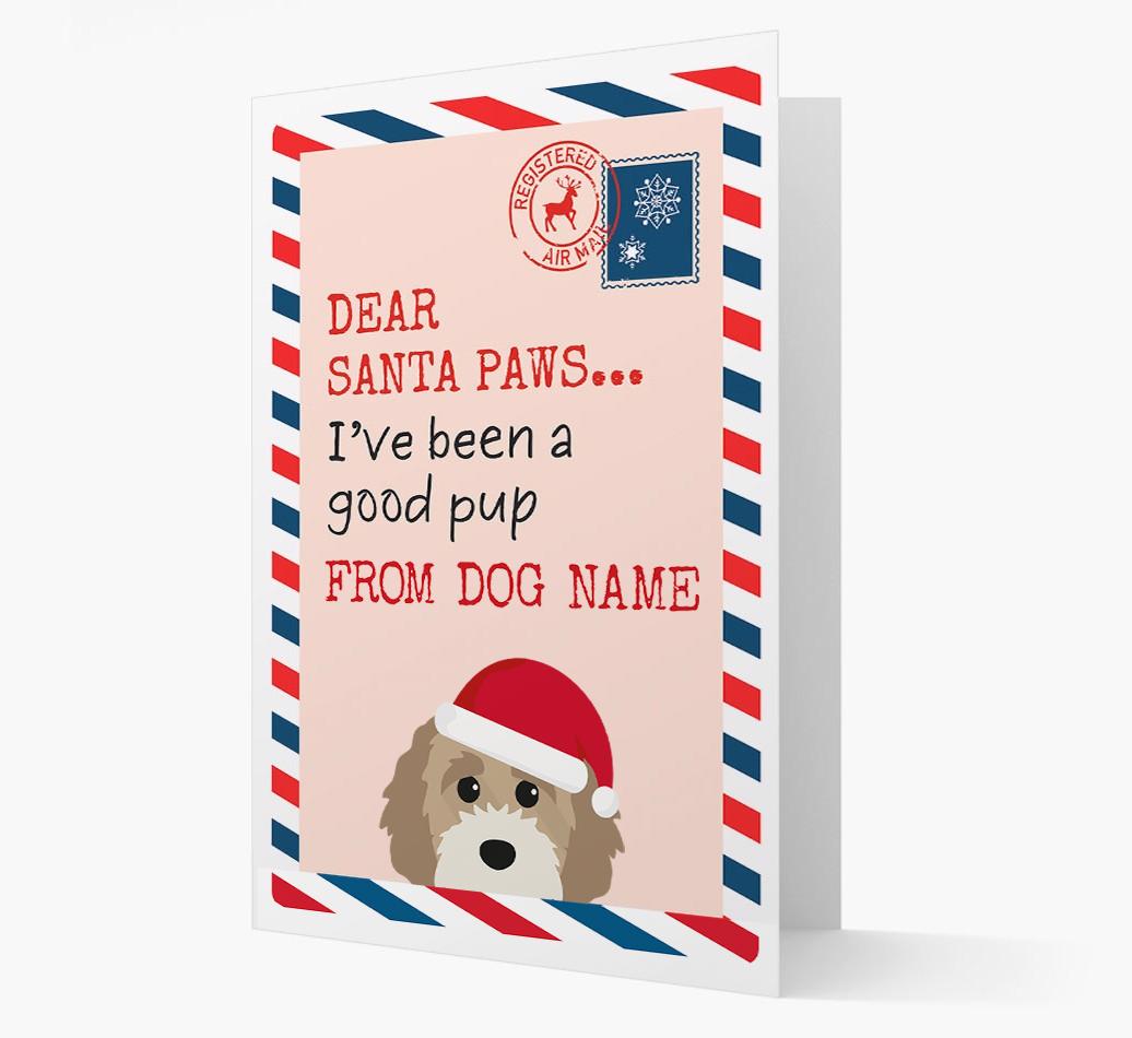 'Dear Santa' Card with your {breedFullName} Christmas Icon