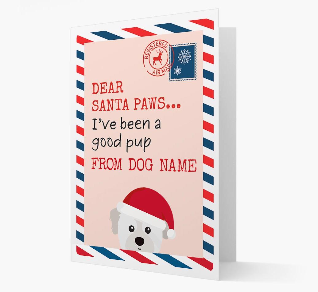 'Dear Santa' Card with your {breedFullName} Christmas Icon