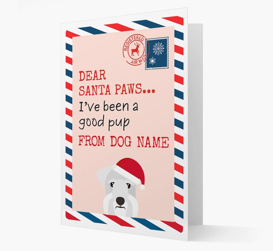 'Dear Santa' Card with your {breedFullName} Christmas Icon