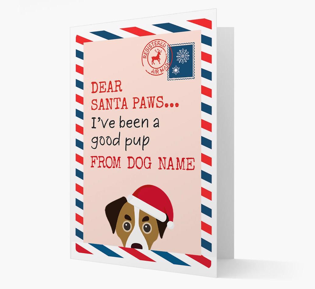 'Dear Santa' Card with your {breedFullName} Christmas Icon