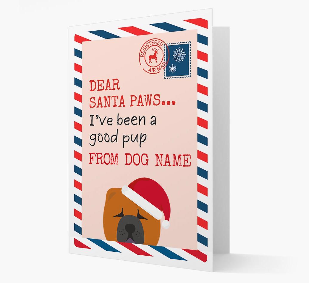 'Dear Santa' Card with your {breedFullName} Christmas Icon
