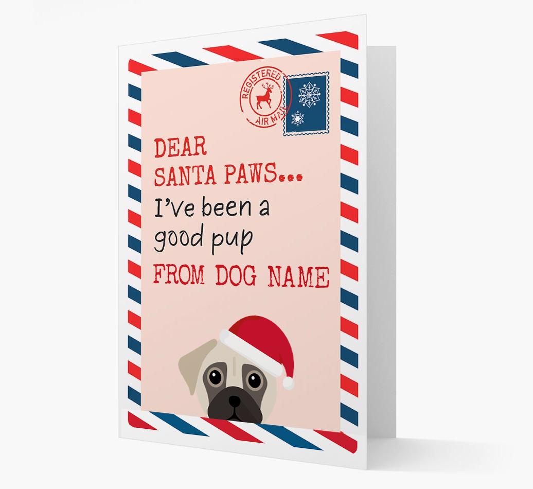 'Dear Santa' Card with your {breedFullName} Christmas Icon