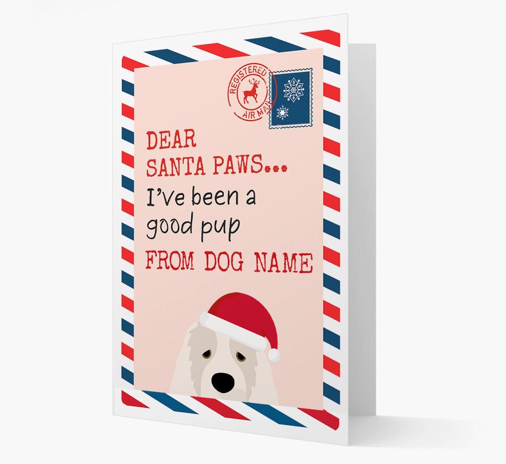 'Dear Santa' Card with your {breedFullName} Christmas Icon