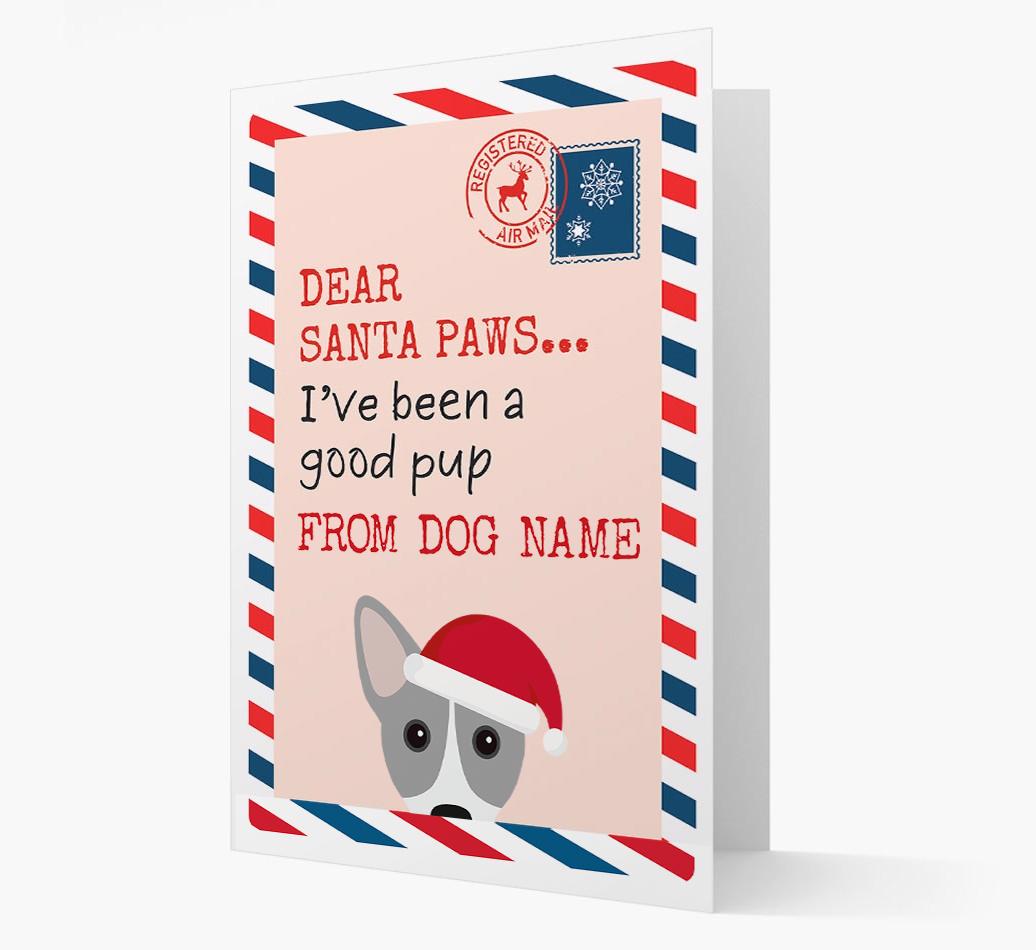 'Dear Santa' Card with your {breedFullName} Christmas Icon