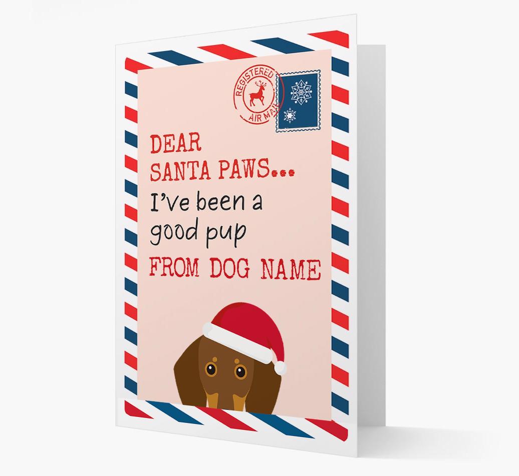 'Dear Santa' Card with your {breedFullName} Christmas Icon