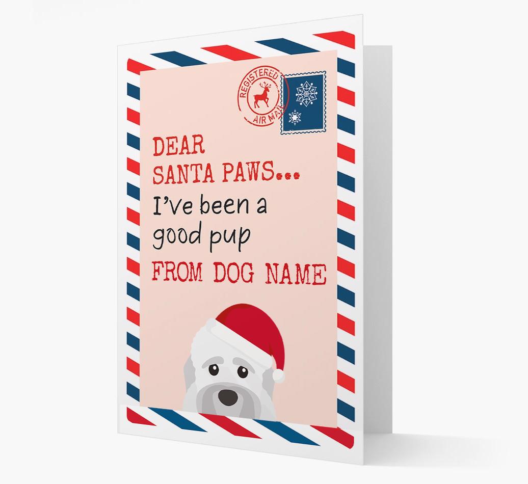 'Dear Santa' Card with your {breedFullName} Christmas Icon
