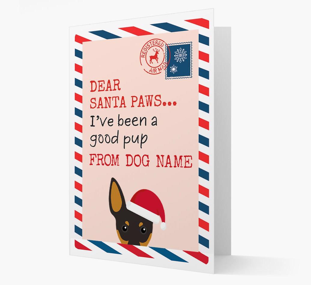 'Dear Santa' Card with your {breedFullName} Christmas Icon