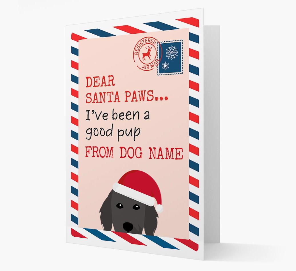 'Dear Santa' Card with your {breedFullName} Christmas Icon
