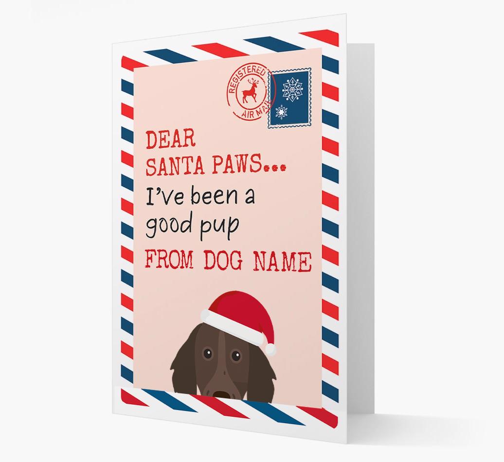 'Dear Santa' Card with your {breedFullName} Christmas Icon