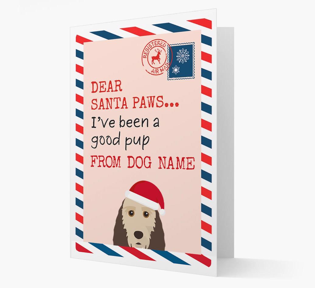 'Dear Santa' Card with your {breedFullName} Christmas Icon