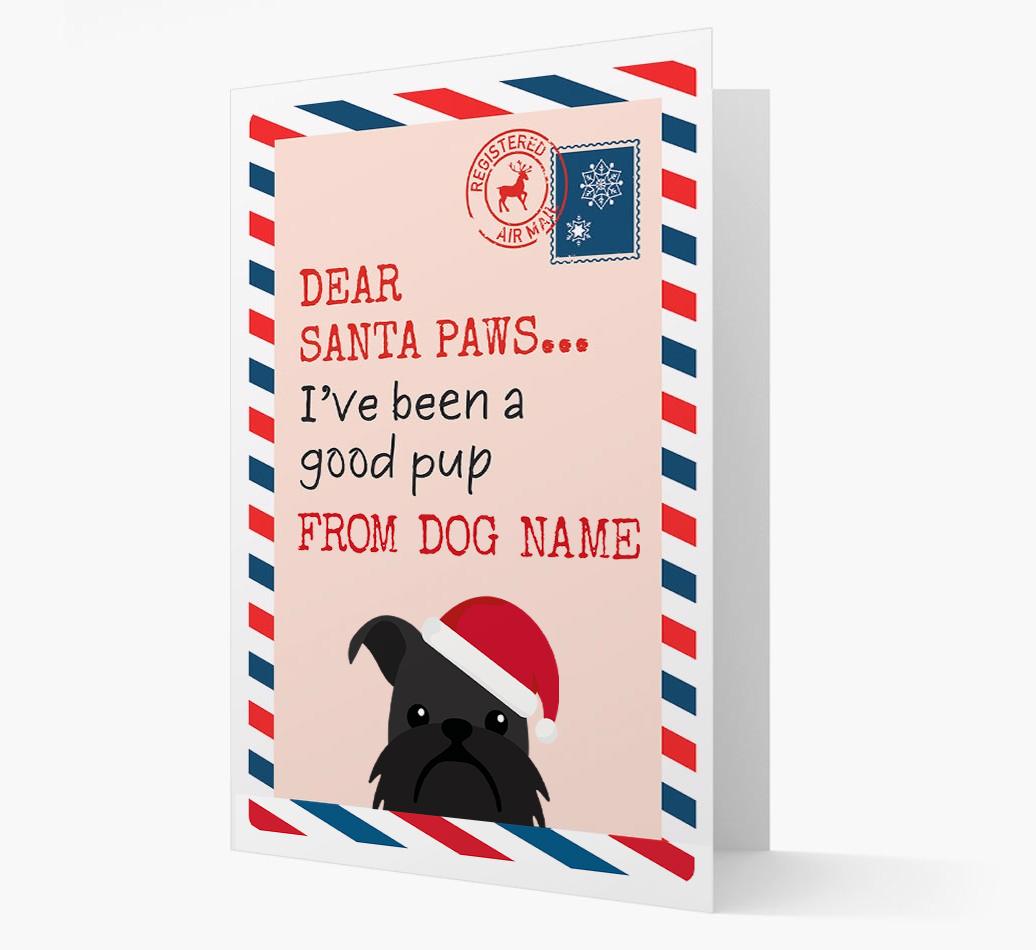 'Dear Santa' Card with your {breedFullName} Christmas Icon