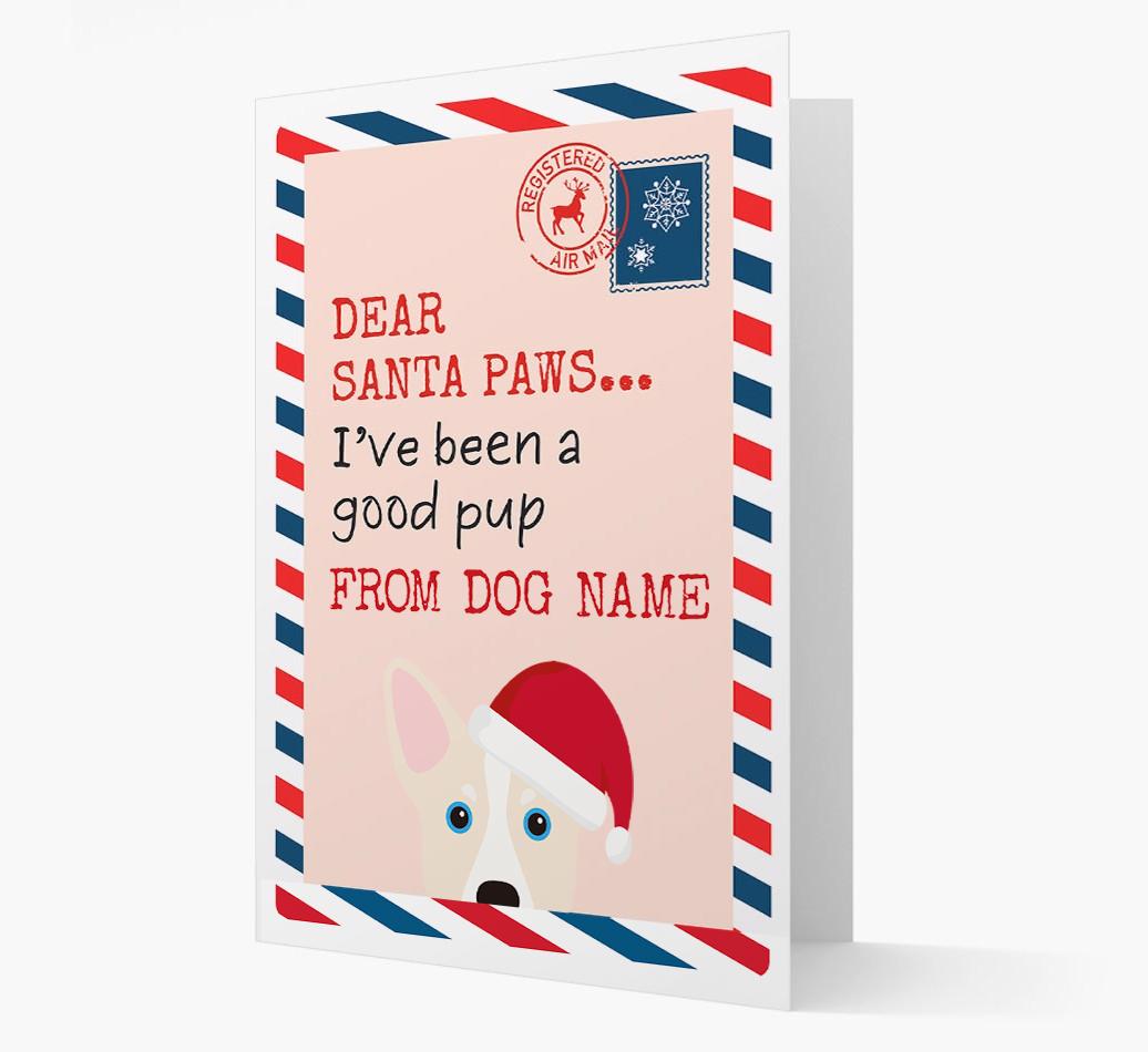 'Dear Santa' Card with your {breedFullName} Christmas Icon