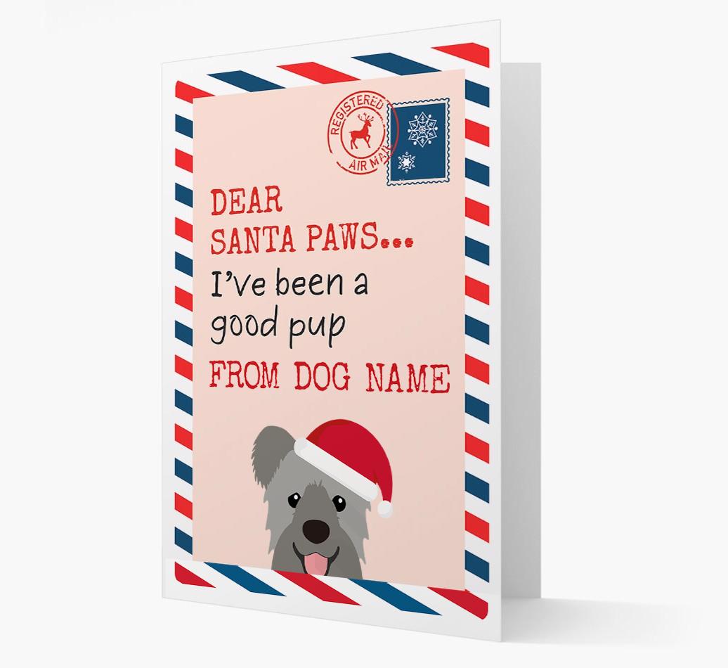 'Dear Santa' Card with your {breedFullName} Christmas Icon