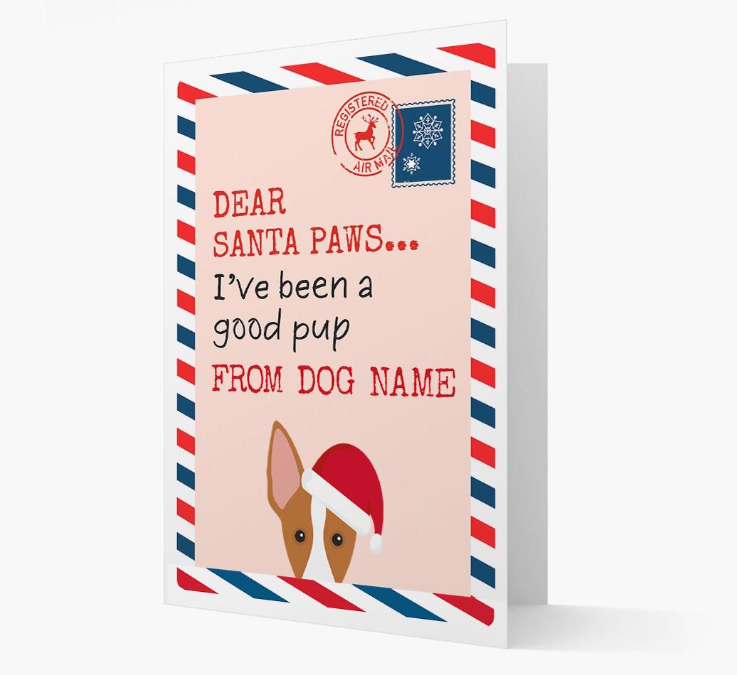 'Dear Santa' Card with your {breedFullName} Christmas Icon