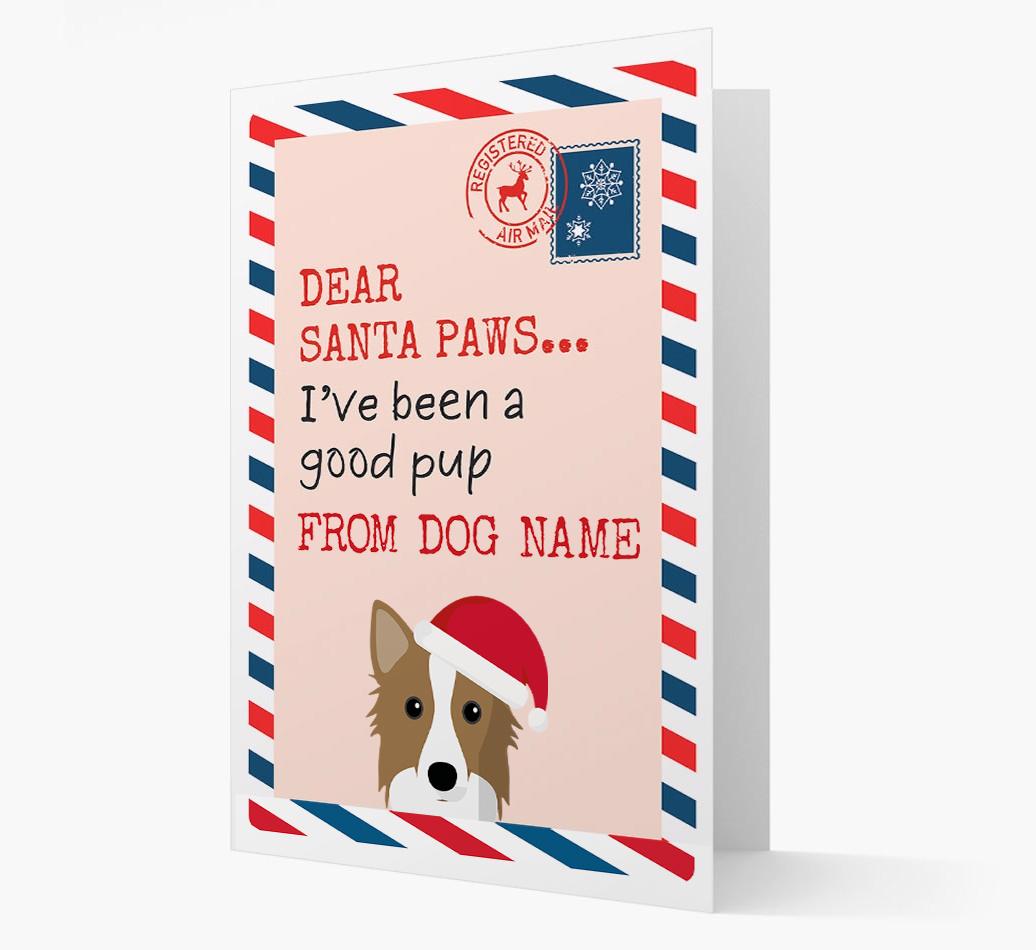 'Dear Santa' Card with your {breedFullName} Christmas Icon