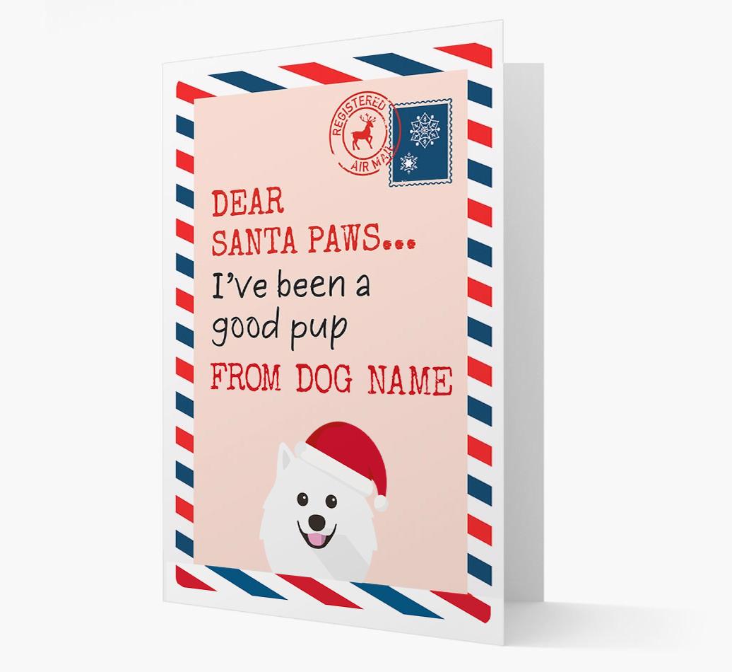 'Dear Santa' Card with your {breedFullName} Christmas Icon