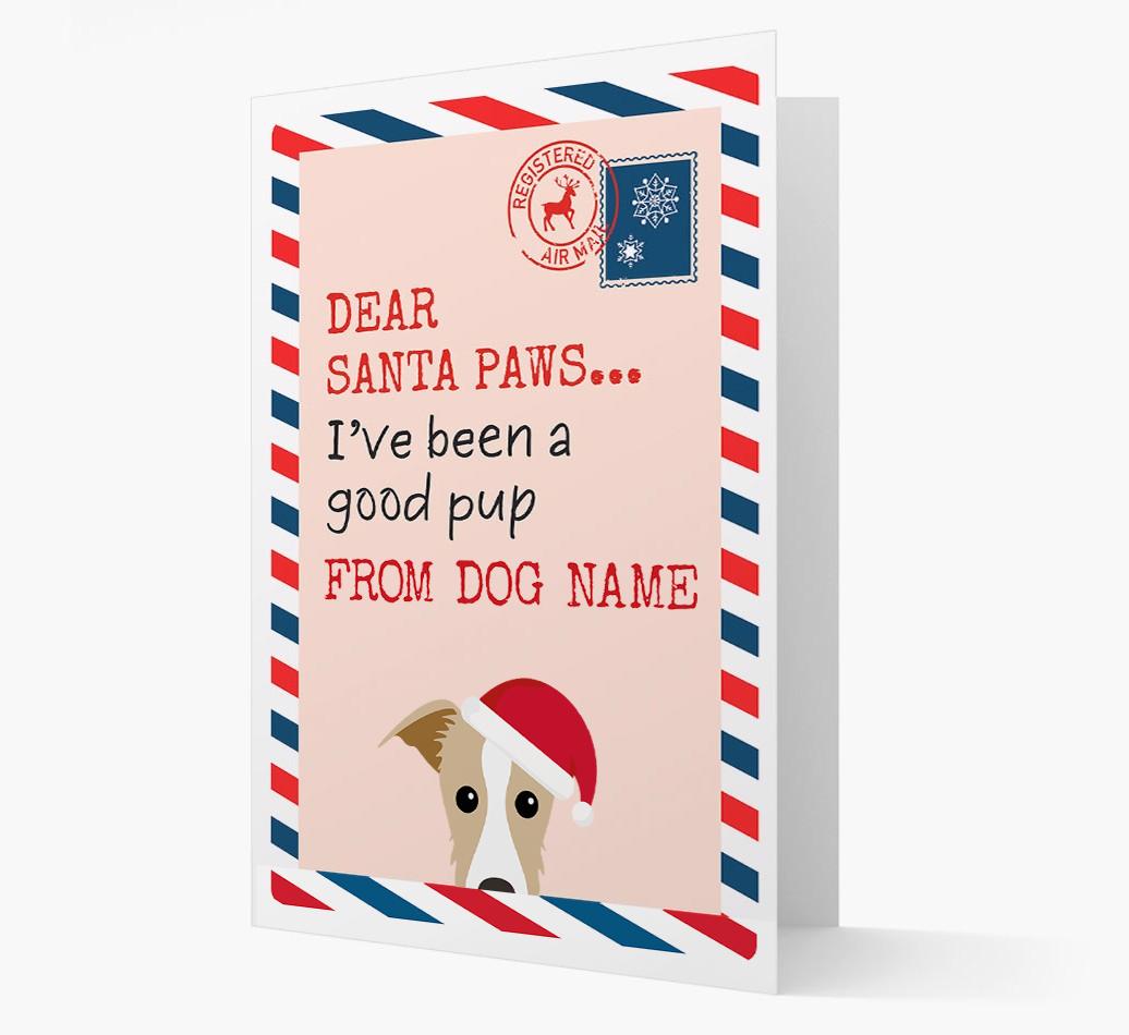 'Dear Santa' Card with your {breedFullName} Christmas Icon