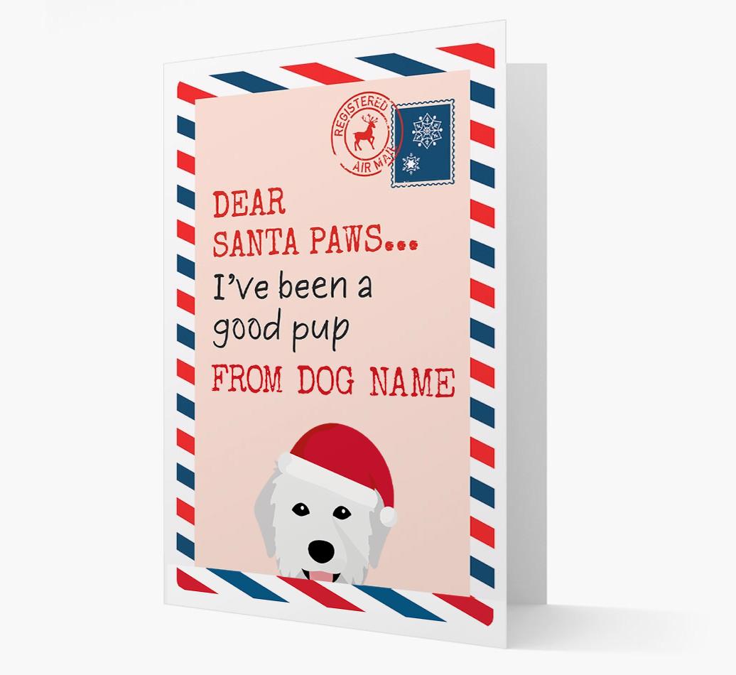 'Dear Santa' Card with your {breedFullName} Christmas Icon