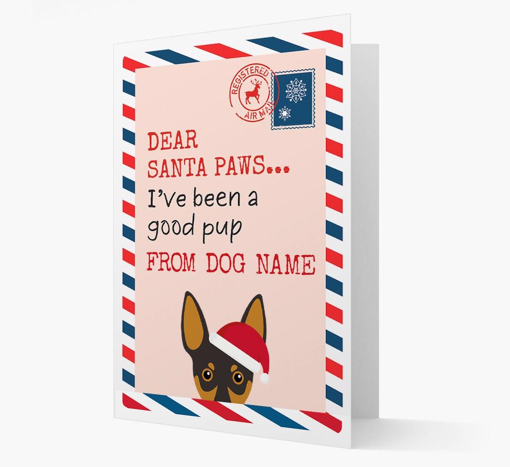 'Dear Santa' Card with your {breedFullName} Christmas Icon