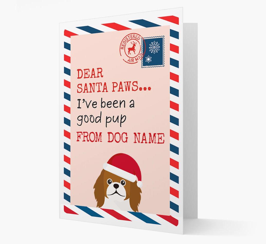 'Dear Santa' Card with your {breedFullName} Christmas Icon