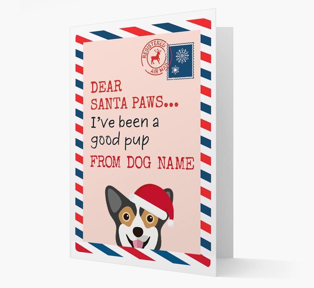 'Dear Santa' Card with your {breedFullName} Christmas Icon