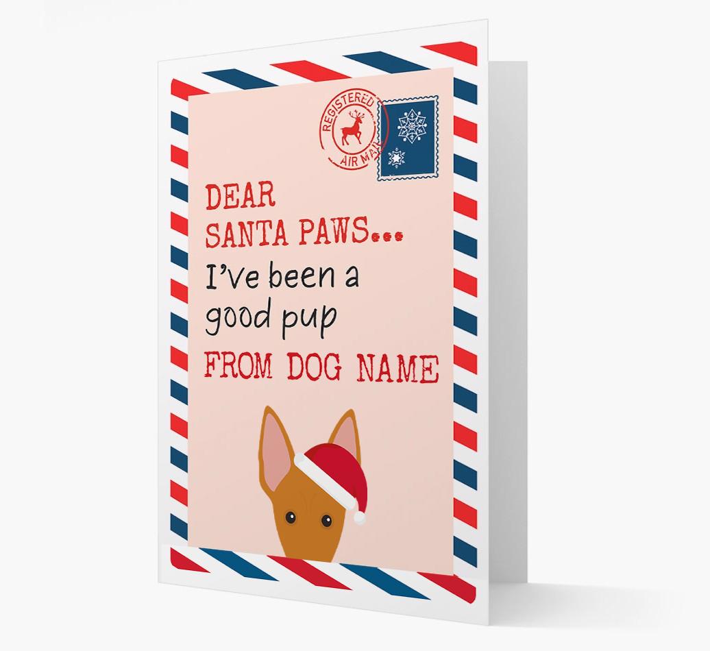 'Dear Santa' Card with your {breedFullName} Christmas Icon