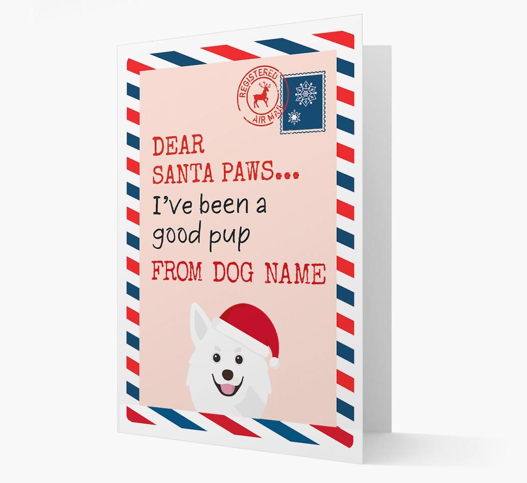 'Dear Santa' Card with your {breedFullName} Christmas Icon