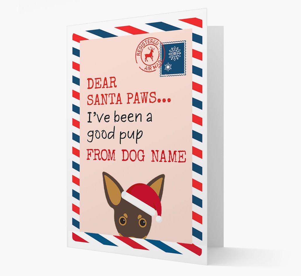 'Dear Santa' Card with your {breedFullName} Christmas Icon