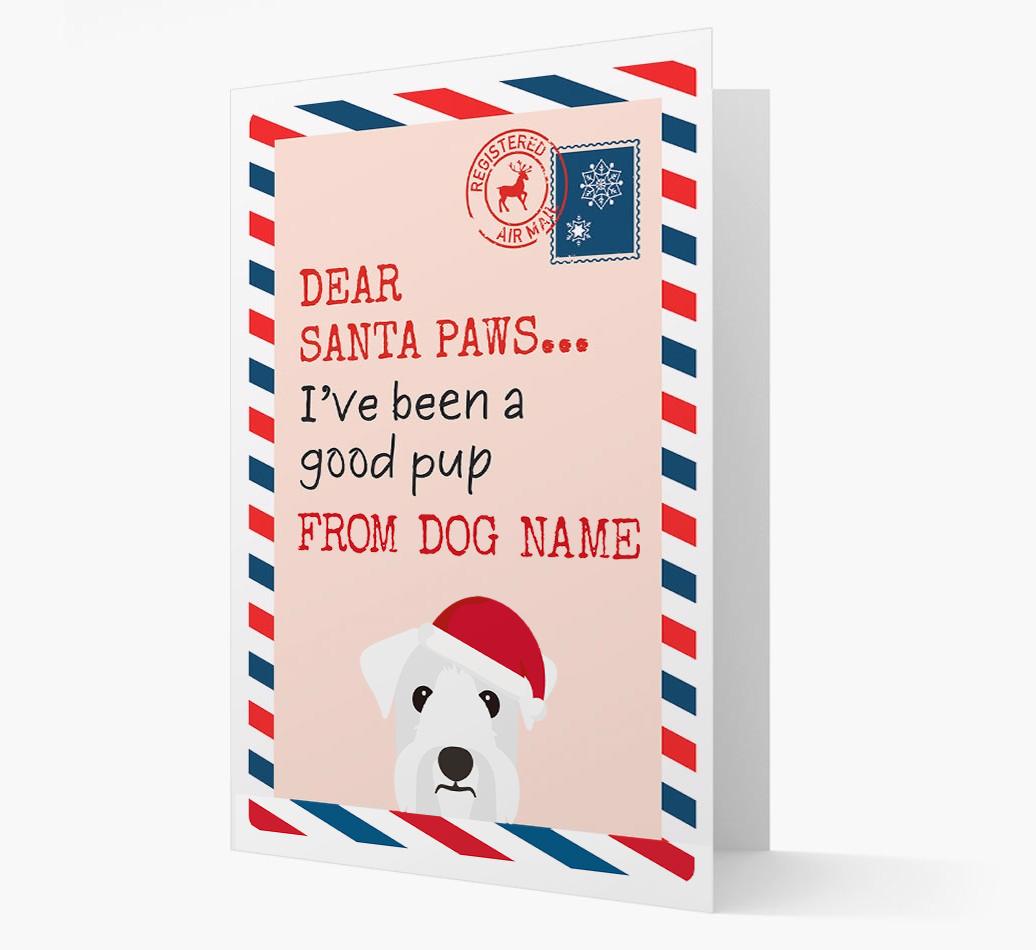 'Dear Santa' Card with your {breedFullName} Christmas Icon