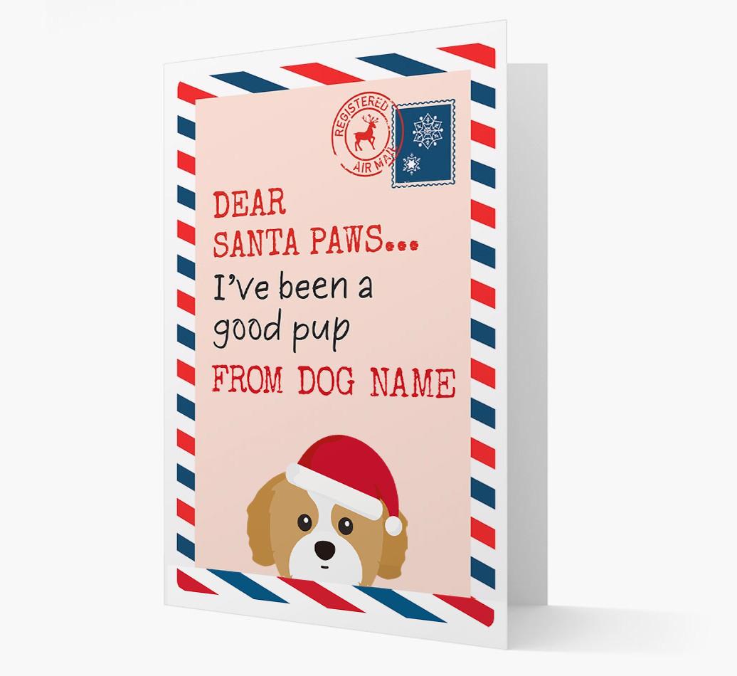 'Dear Santa' Card with your {breedFullName} Christmas Icon