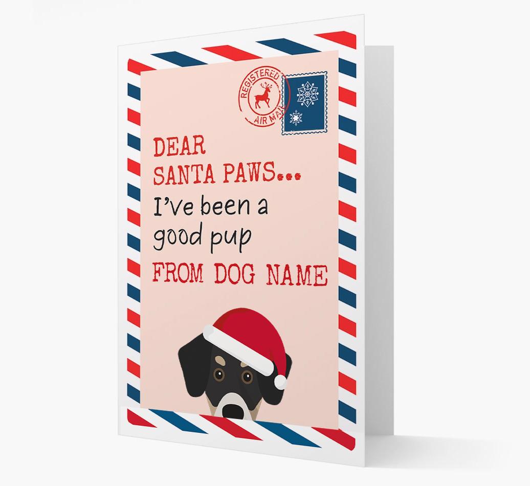 'Dear Santa' Card with your {breedFullName} Christmas Icon