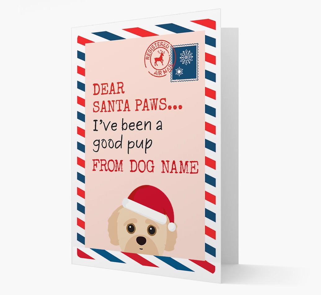 'Dear Santa' Card with your {breedFullName} Christmas Icon