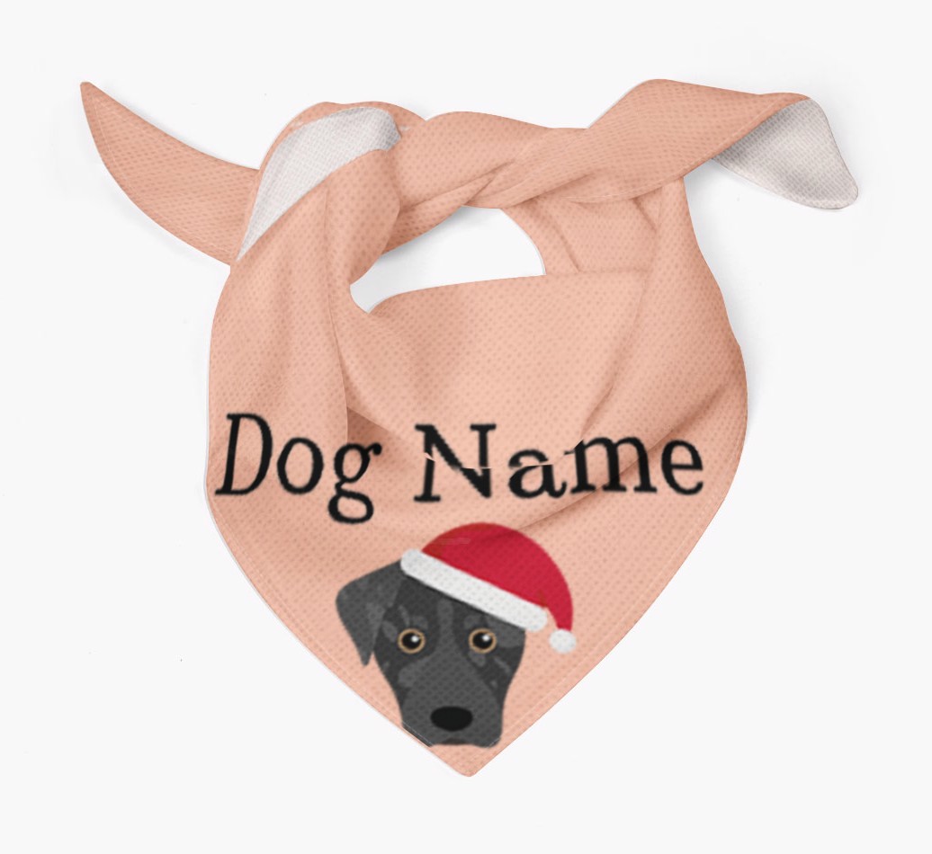 Peeking Christmas Icon: Personalized {breedFullName} Bandana