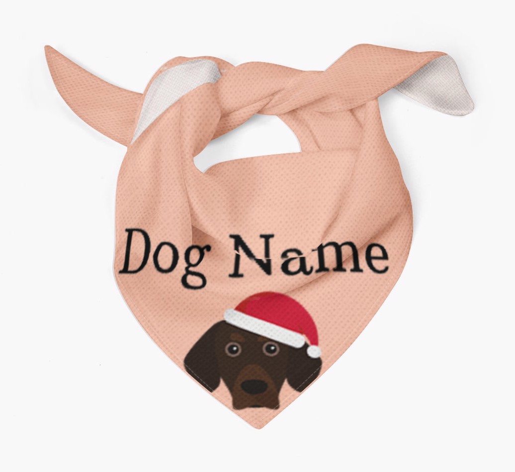 Peeking Christmas Icon: Personalised {breedFullName} Bandana