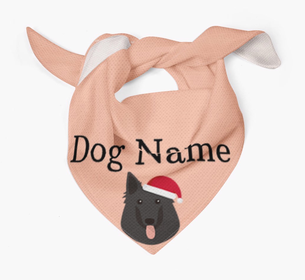 Peeking Christmas Icon: Personalised {breedFullName} Bandana