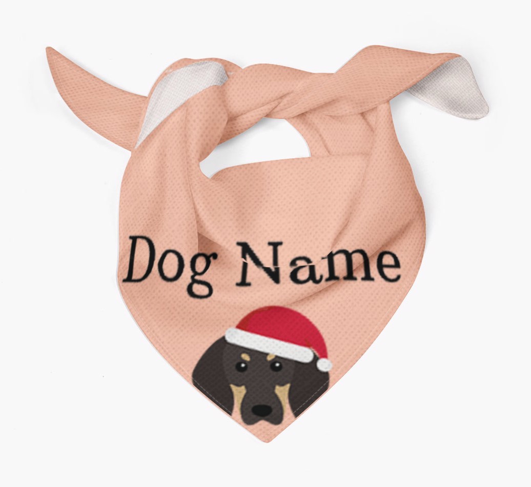 Peeking Christmas Icon: Personalised {breedFullName} Bandana