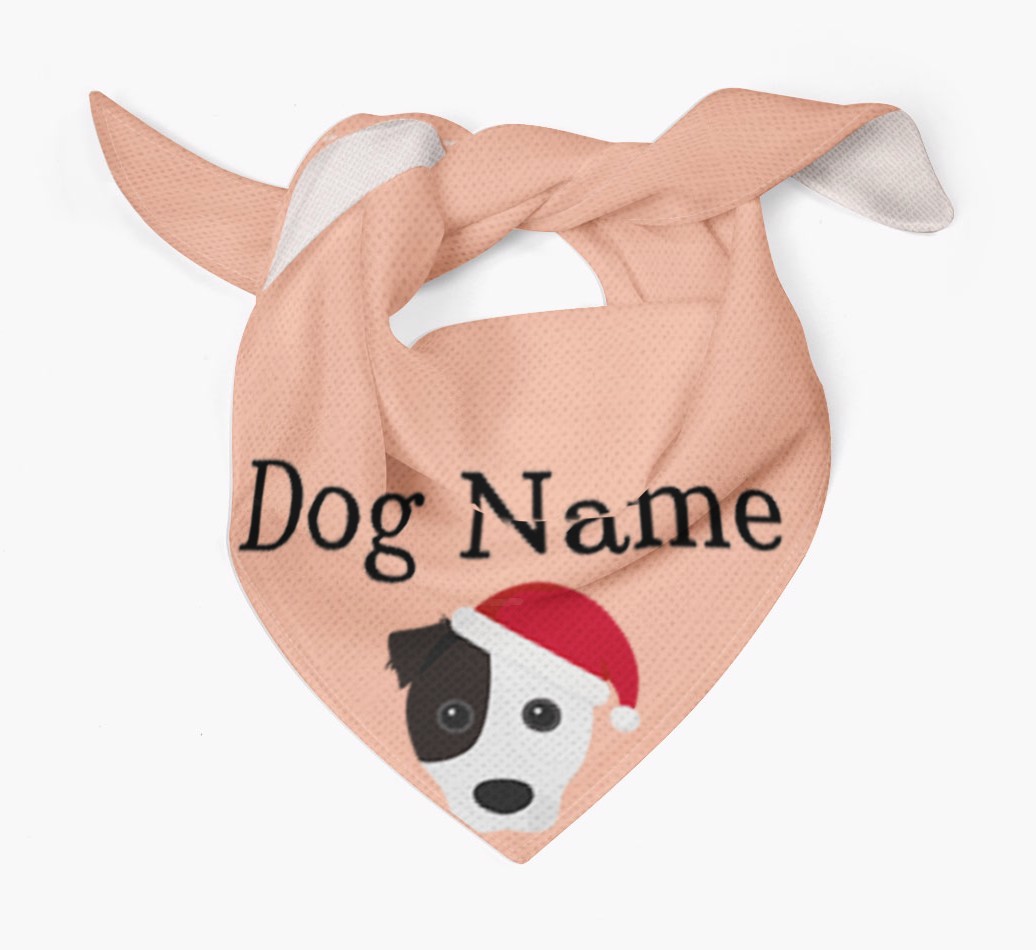 Peeking Christmas Icon: Personalized {breedFullName} Bandana
