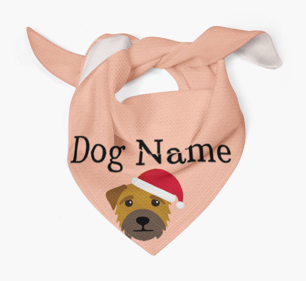 Peeking Christmas Icon: Personalised {breedFullName} Bandana