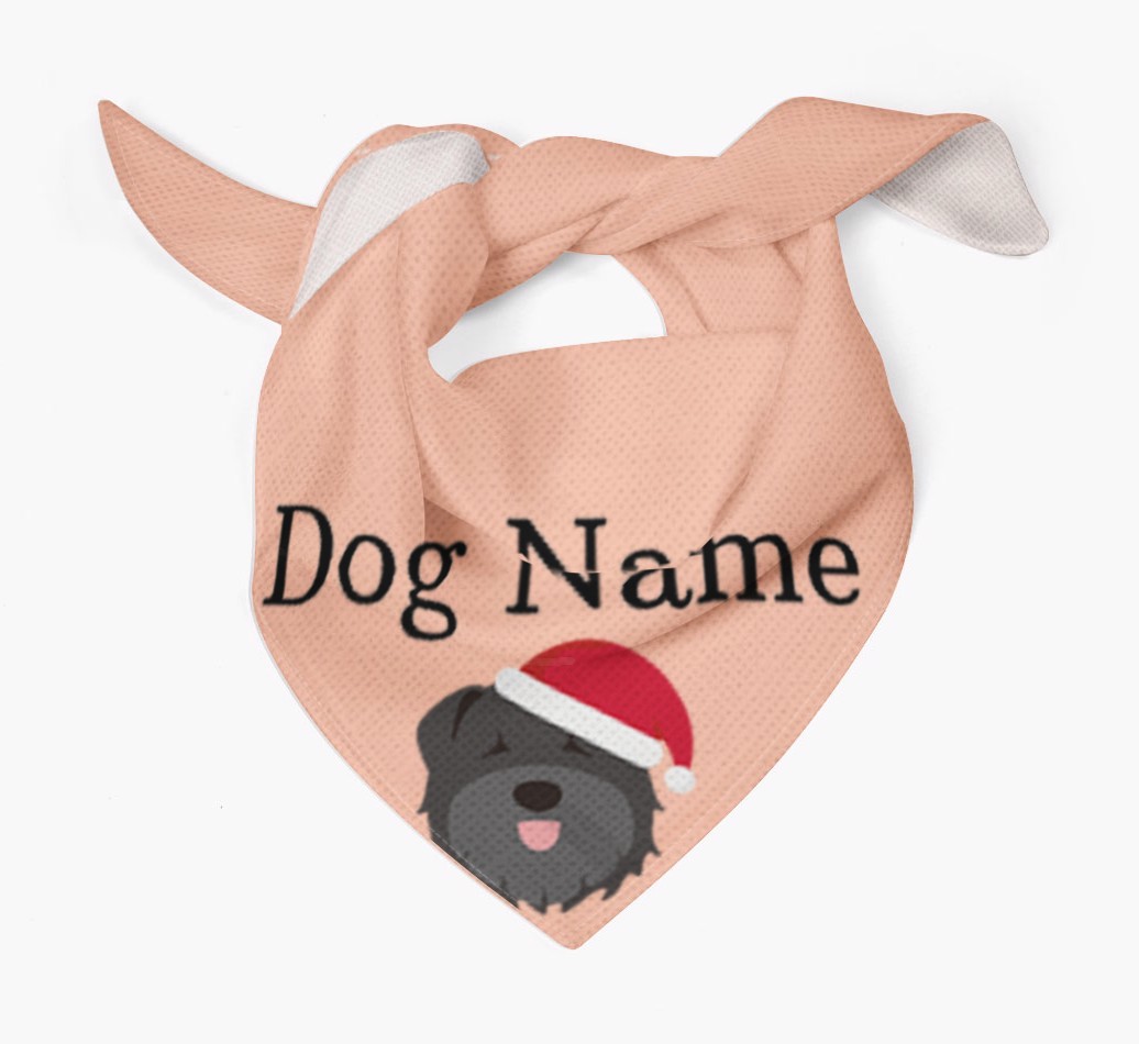Peeking Christmas Icon: Personalized {breedFullName} Bandana