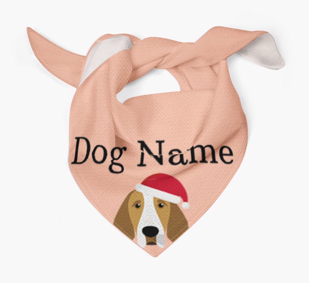 Peeking Christmas Icon: Personalized {breedFullName} Bandana