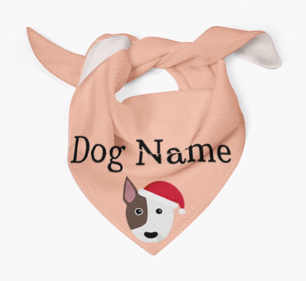 Peeking Christmas Icon: Personalised {breedFullName} Bandana