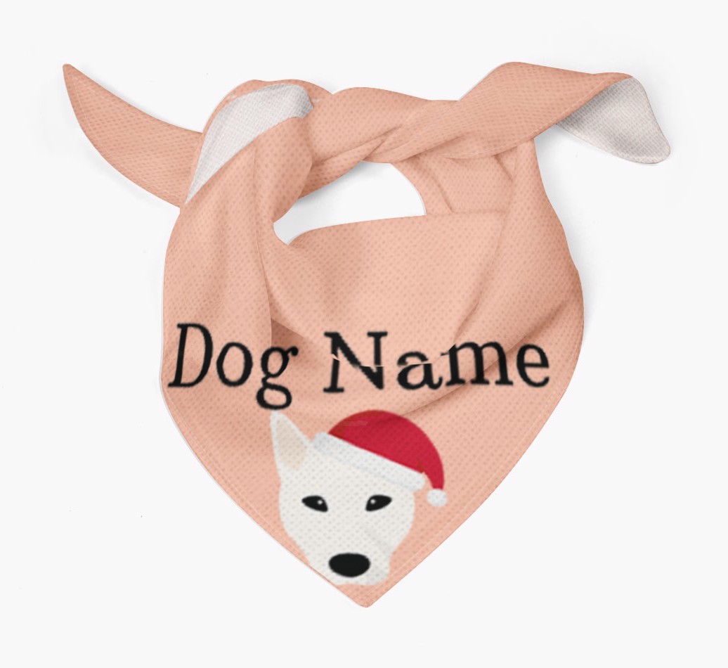 Peeking Christmas Icon: Personalized {breedFullName} Bandana