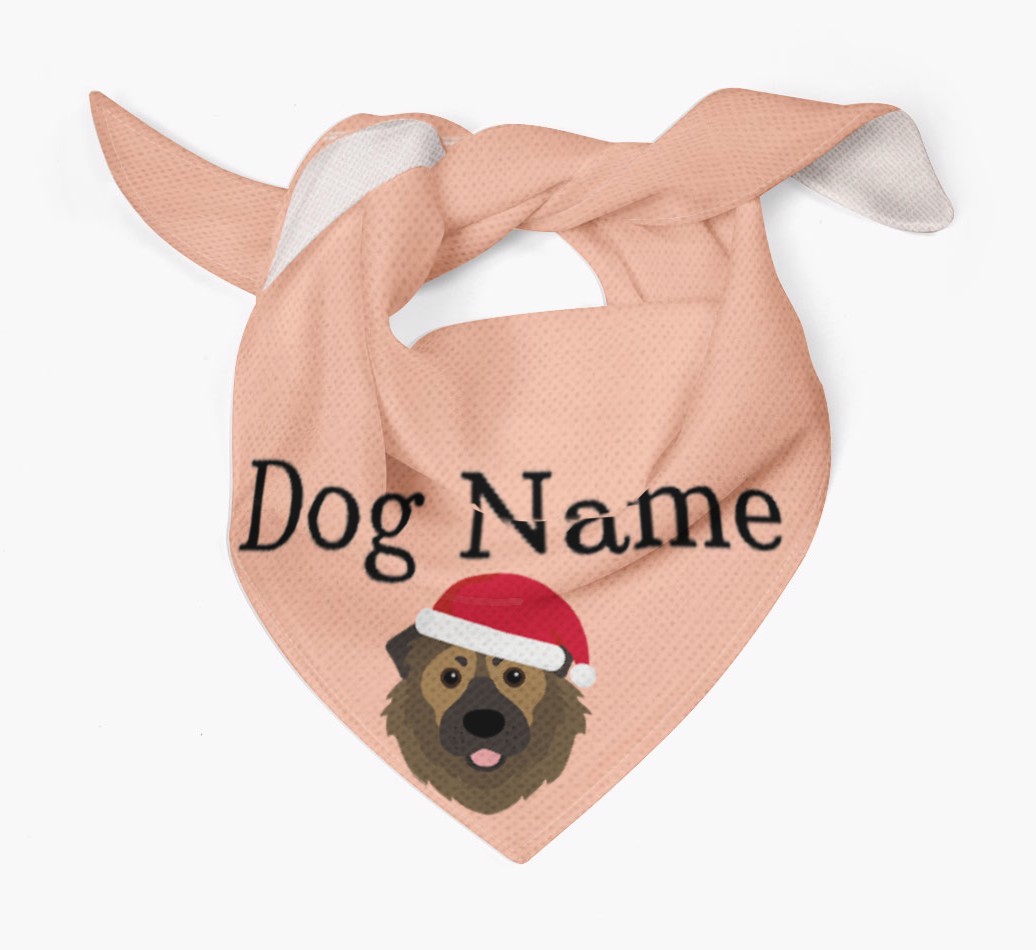 Peeking Christmas Icon: Personalised {breedFullName} Bandana